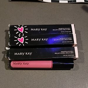 Mary Kay Lip Gloss Trio with Pink And Purple Gloss